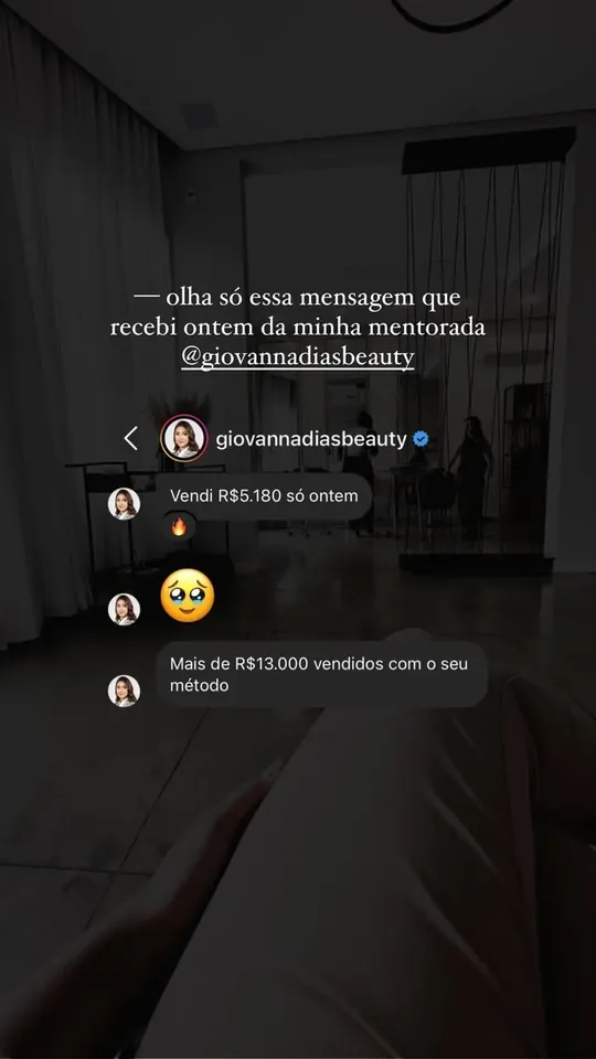 Story: aluna com R$ 5.180 vendidos em um dia